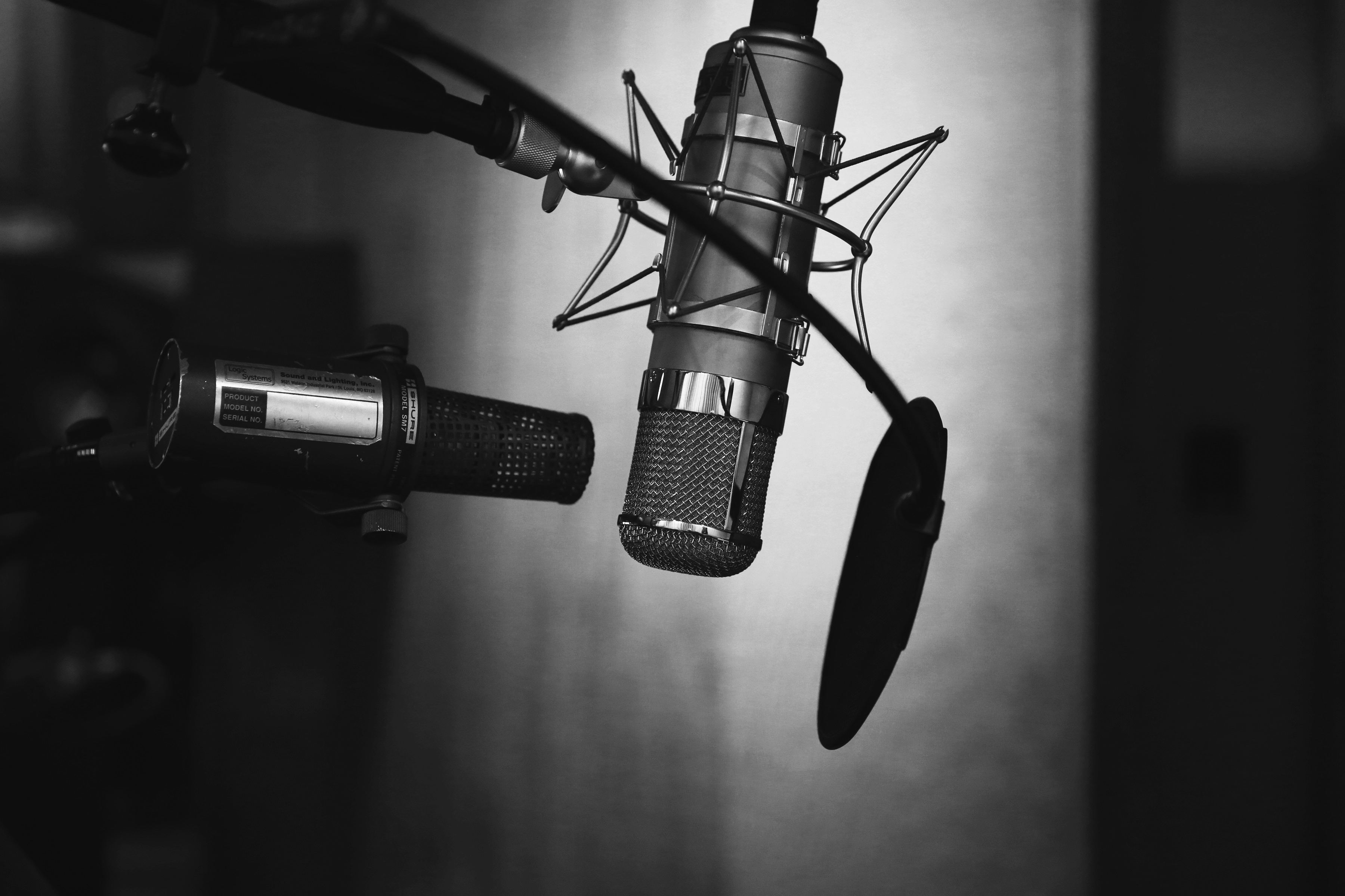 Microphone professionnel avec filtre anti-pop